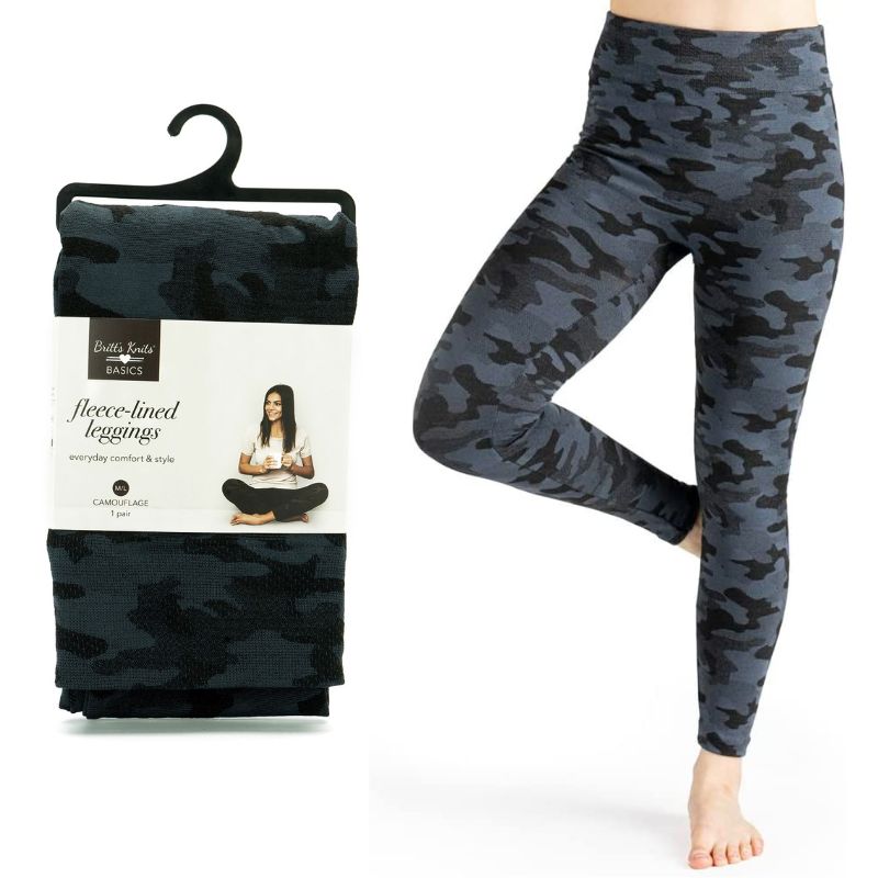 Camo Fleece-Lined Leggings